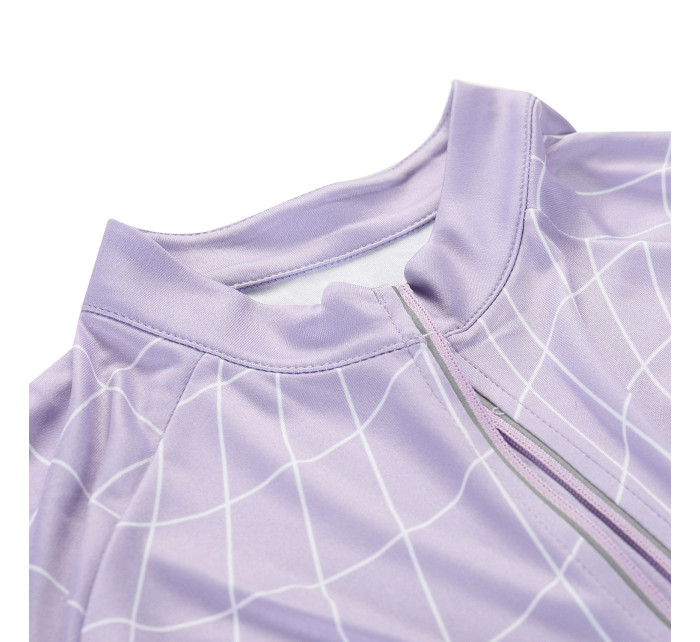 Dámský cyklistický dres s cool-dry ALPINE PRO SAGENA pastel lilac varianta pa