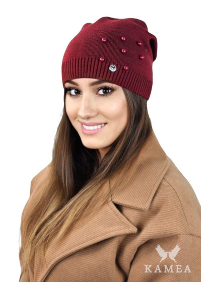 Hat model 19142803 Claret - Kamea