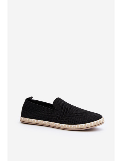 Černé dámské nazouvací espadrilky Harmonie