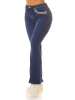 Sexy Highwaist Bootcut Jeans with glitter details