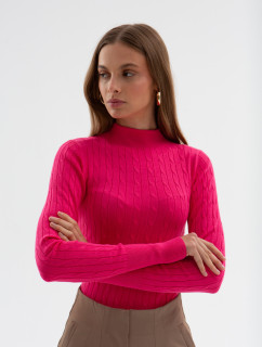 Svetry a kardigany Viskózový svetr s model 19451342 vazbou Multi Pink - Monnari