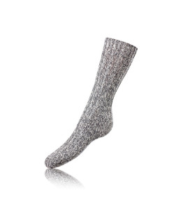 Zimní unisex ponožky NORWEGIAN STYLE SOCKS - BELLINDA - šedá