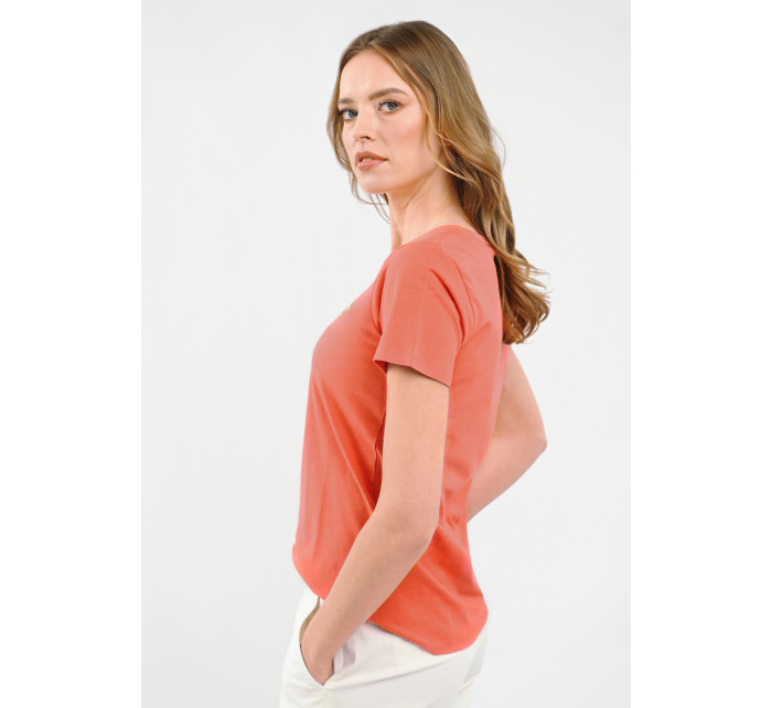 Volcano T-Shirt T-VALERY Coral