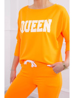 Set s oranžovým neonovým potiskem Queen