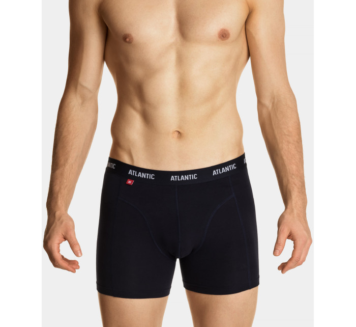 Pánské boxerky ATLANTIC Comfort 3Pack - černé/žluté/šedé