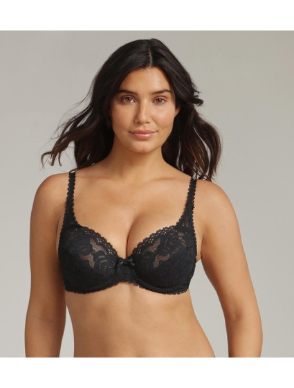 Dámská krajkovaná podprsenka s kosticí PLAYTEX FLOWER ELEGANCE UNDERWIRE BRA - PLAYTEX - černá