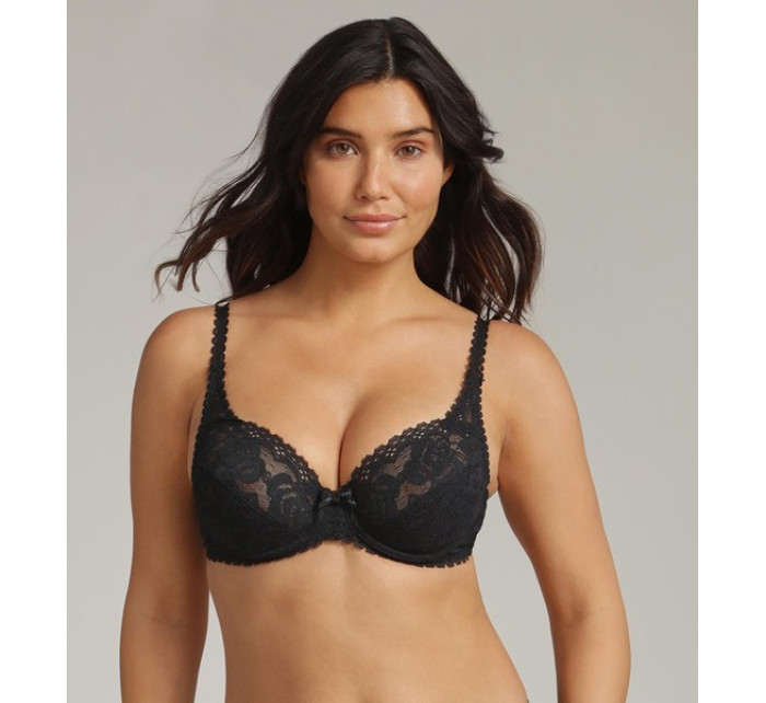 Dámská krajkovaná podprsenka s kosticí PLAYTEX FLOWER ELEGANCE UNDERWIRE BRA - PLAYTEX - černá