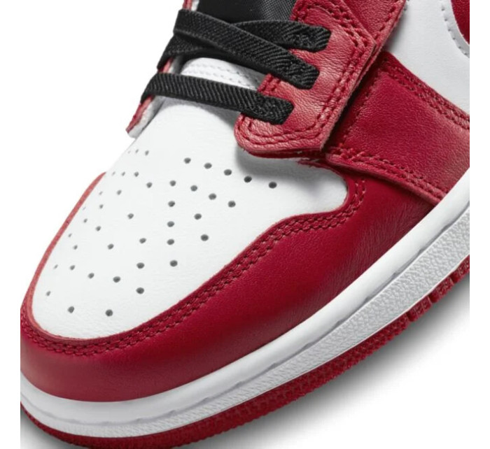 Pánské sportovní boty Air Jordan 1 Low FlyEase M DM1206-163 Červeno-bílá s černou - Nike