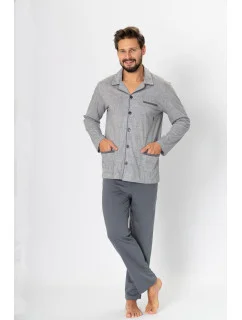 Pyžamo Ambroży 196 Grey Melange - M-Max