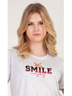 Dámská noční košile s krátkým rukávem model 18598328 Smile - Vienetta