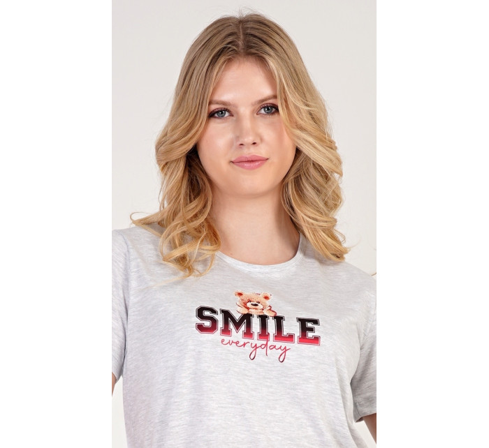 Dámská noční košile s krátkým rukávem model 18598328 Smile - Vienetta