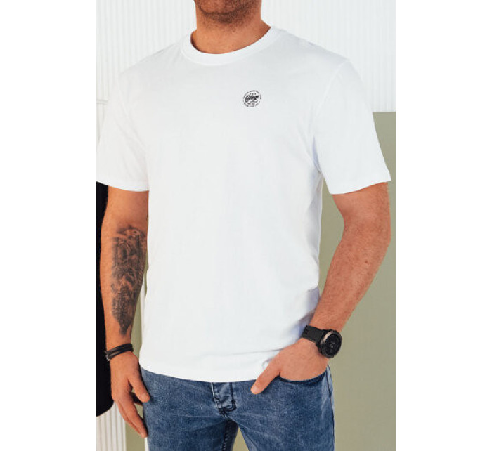 Pánské tričko s potiskem bílé Dstreet RX5442