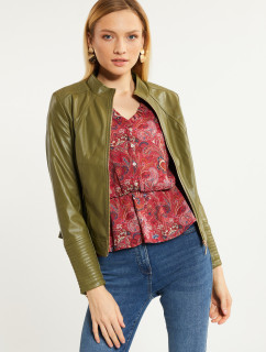 Bunda Monnari Biker Jacket With Stand-Up Collar Bottle Green