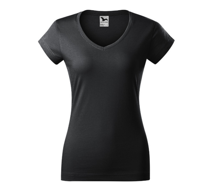 Fit V-neck tričko dámské ebony gray