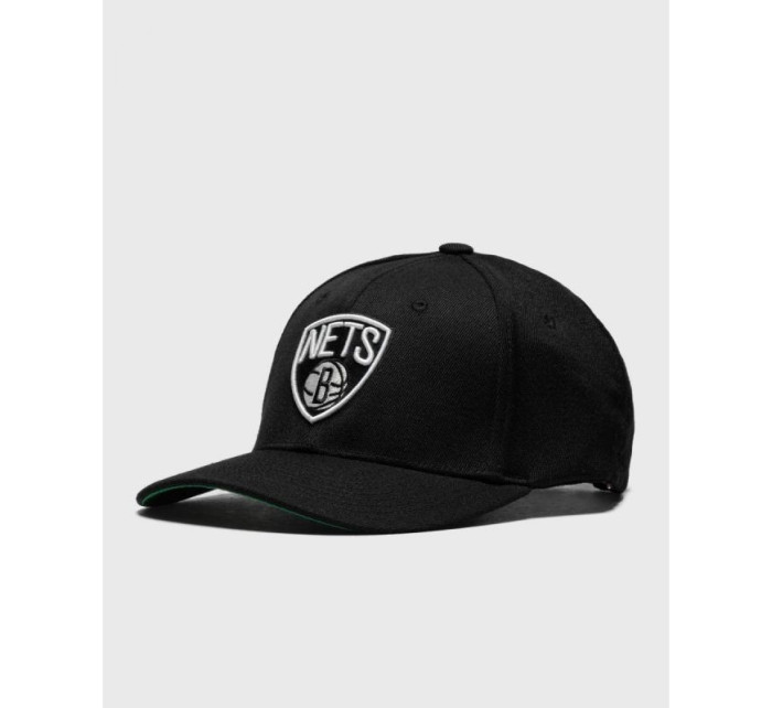 Mitchell & Ness NBA Brooklyn Nets Logo týmu High Crown 6 Panel Classic Red Snapback HHSSINTL102-BNEYYPPPBLCK