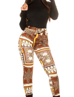 Trendy model 19596000 pants with belt - Style fashion