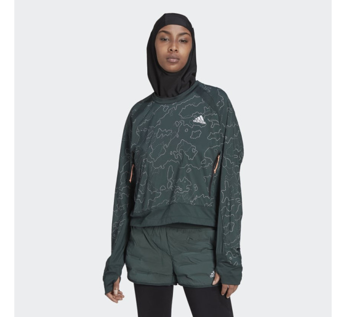 mikina adidas X-City Running Crewneck HC6323 Green