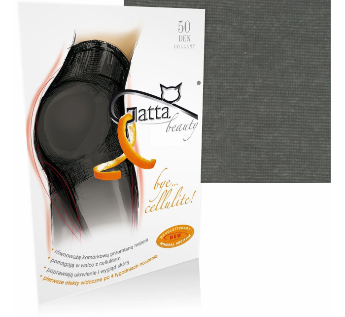 Punčocháče zimní Bye cellulite graphite - GATTA