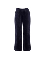 Sensual Velour Wide Leg Trousers - BLUE - TRIUMPH BLUE - TRIUMPH