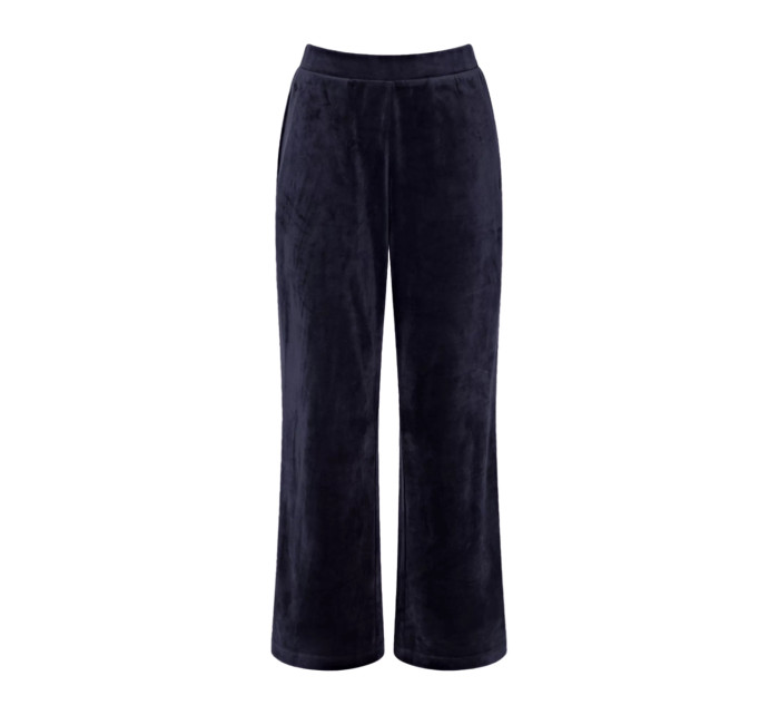 Sensual Velour Wide Leg Trousers - BLUE - TRIUMPH BLUE - TRIUMPH