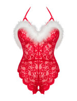 LivCo Corsetti Fashion Body Santas Lace Lady 90705 Red