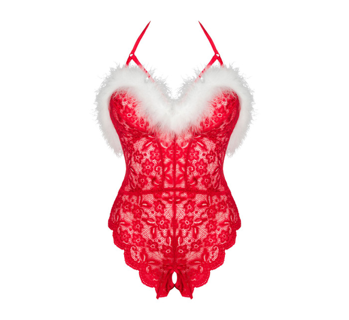 LivCo Corsetti Fashion Body Santas Lace Lady 90705 Red