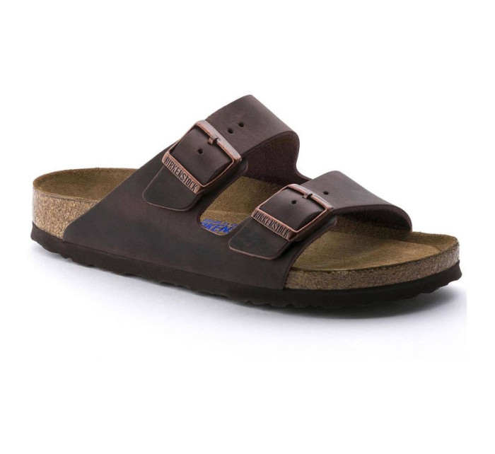 Dámské žabky Birkenstock Arizona Soft Footbed Oiled Leather Habana narrow (0452763)