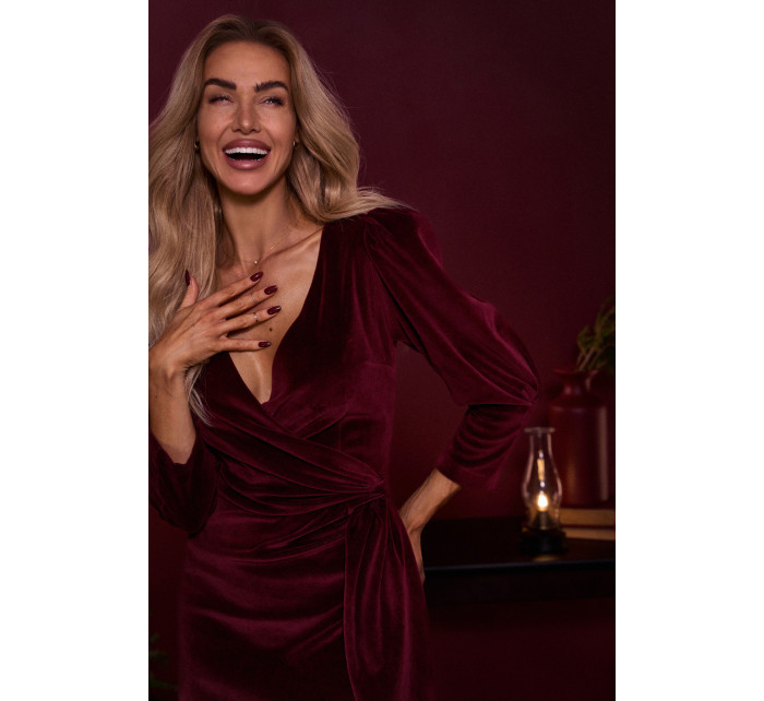 Made Of Emotion Dress M829 Maroon