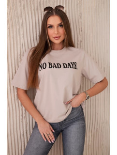 Bavlněná halenka No Bad Days béžový