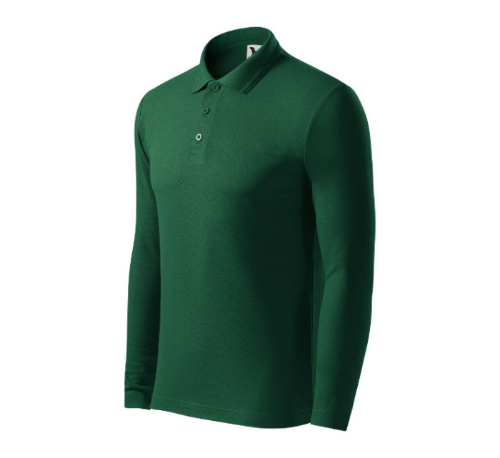 Pique Polo LS polokošile pánská dark green