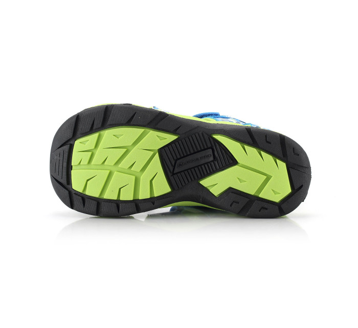 Dětské outdoorové sandály ALPINE PRO GROBO neon atomic blue