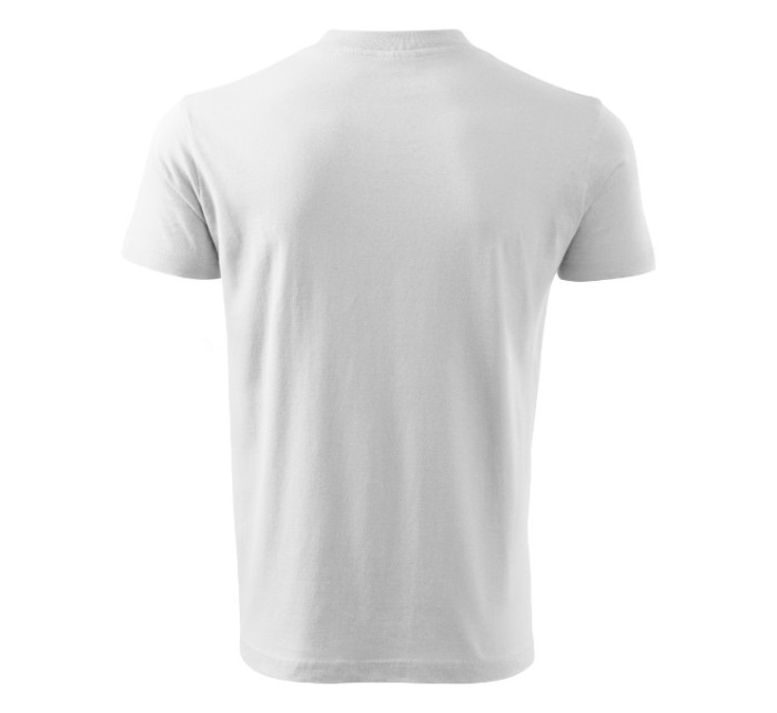 V-neck tričko unisex bílá