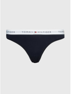 Dámská tanga THONG UW0UW03835 DW5 tm. modré - Tommy Hilfiger