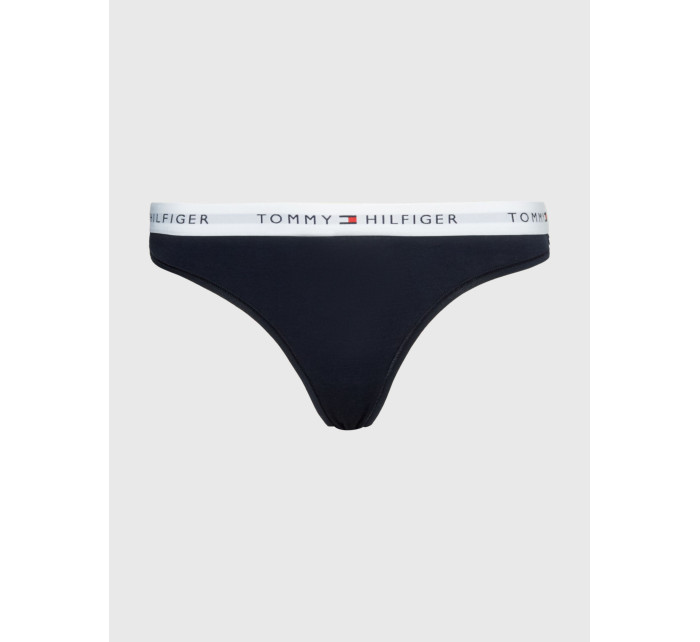 Dámská tanga THONG UW0UW03835 DW5 tm. modré - Tommy Hilfiger