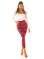 Sexy Koucla checkered Highwaist Pants