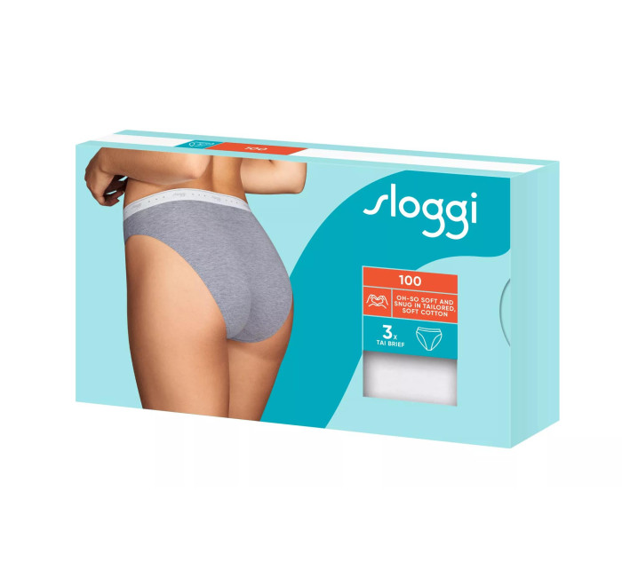 sloggi 24/7 100 Tai 3P - WHITE - SLOGGI WHITE - SLOGGI