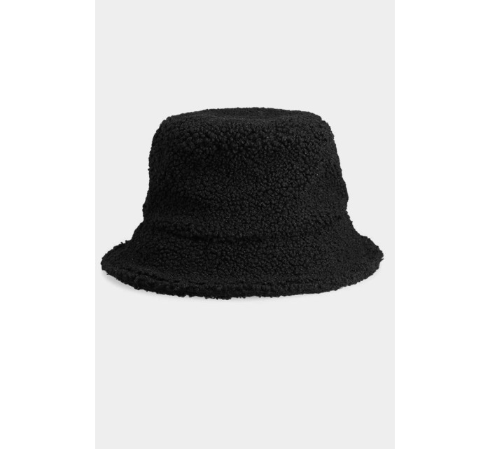 BUCKET HAT Plyšová dámská 4F Černá