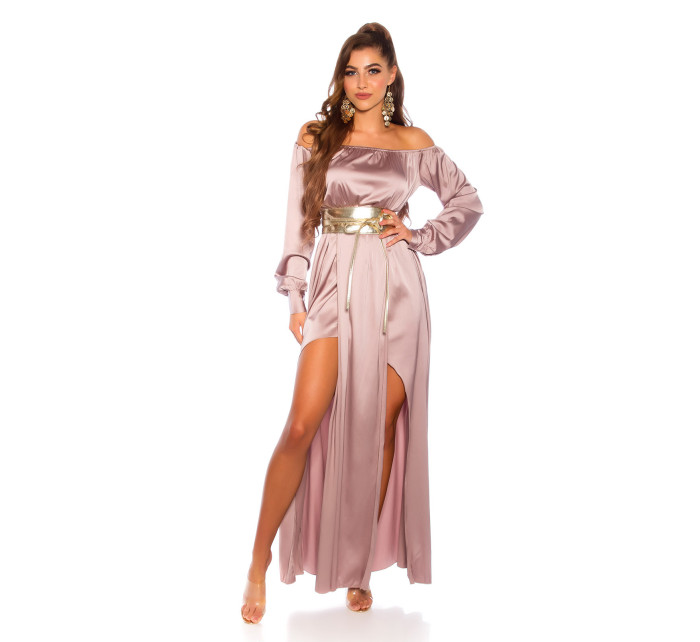 Sexy Koucla Satin-Look Maxidress