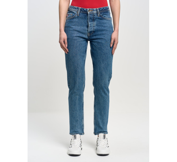 Big Star Rovné kalhoty 190059 Medium Denim-400