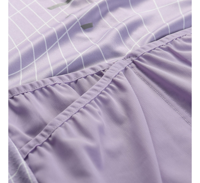 Dámský cyklistický dres s cool-dry ALPINE PRO SAGENA pastel lilac varianta pa