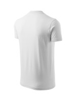 V-neck tričko unisex bílá