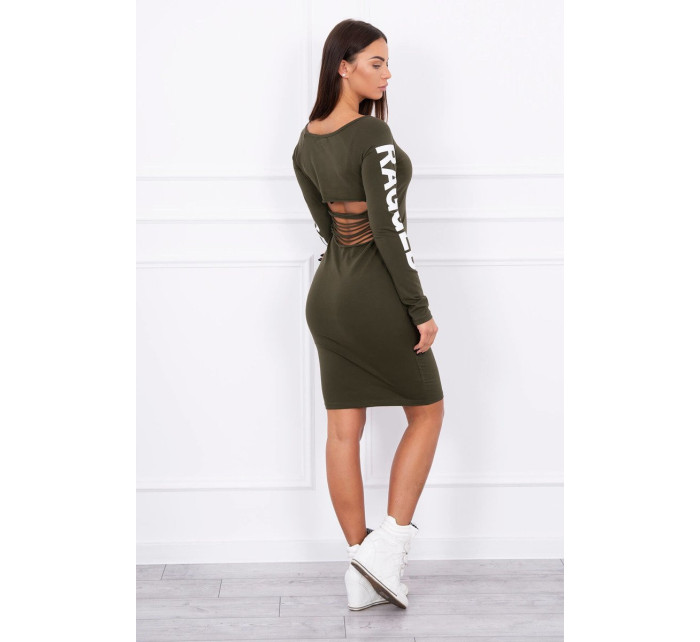 model 18742630 khaki šaty - K-Fashion