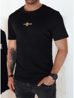 Pánské tričko s potiskem černé Dstreet RX5461