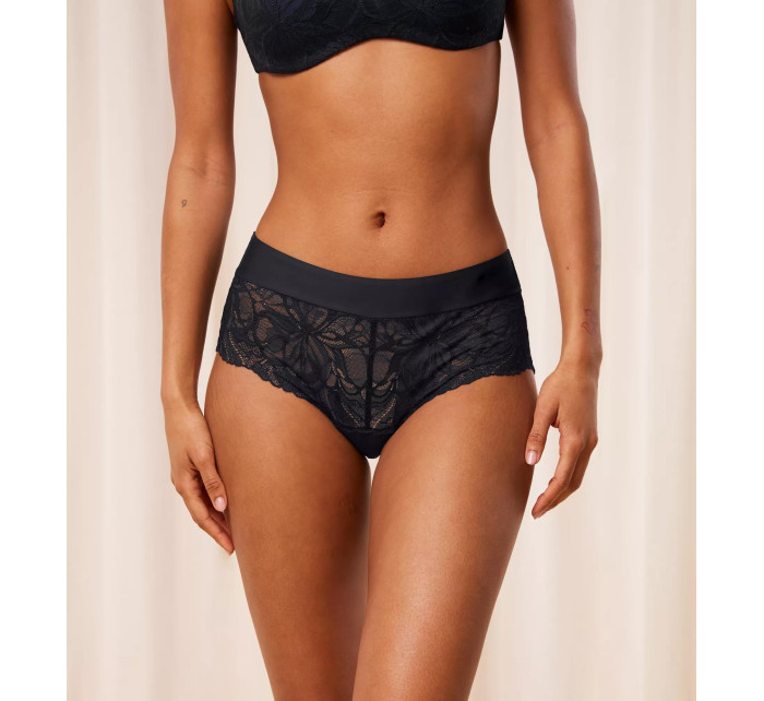 Dámské kalhotky Body Make-Up Illusion Lace Shorty - BLACK - černé 0004  - TRIUMPH