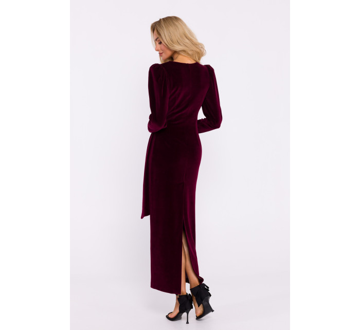 Made Of Emotion Dress M828 Maroon