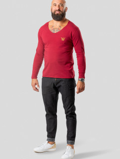 TRES AMIGOS WEAR dlouhý rukáv D016-KLD2 Claret