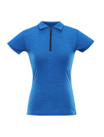 Dámské rychleschnoucí polo triko ALPINE PRO DONNA electric blue lemonade