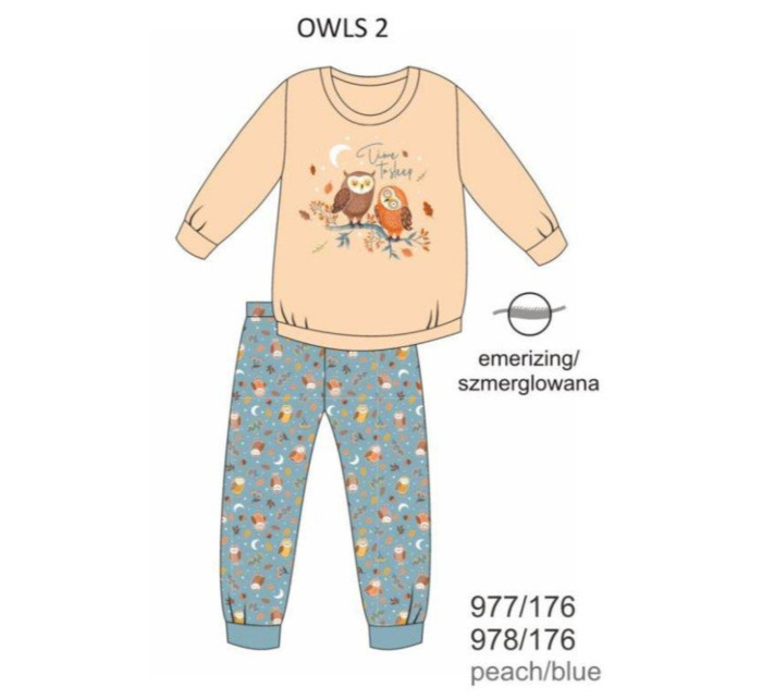 Dívčí pyžamo GIRL YOUNG DR 978/176 OWLS 2