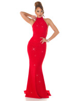 Sexy Red-Carpet KouCla Neck-Gown with glitter