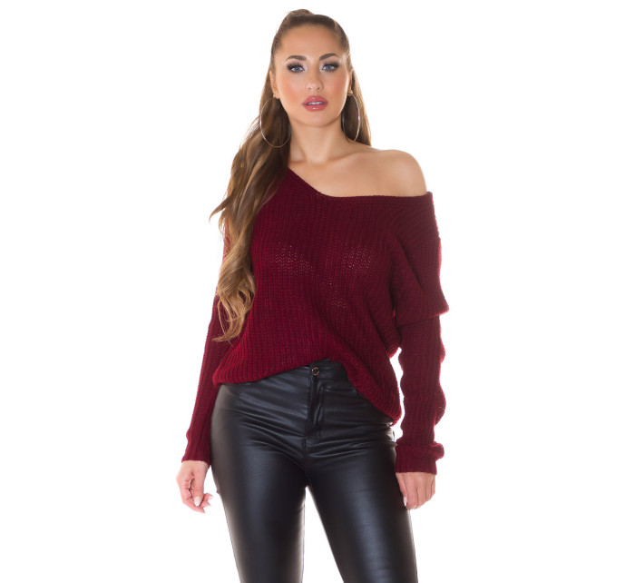 Sexy KouCla XL V-Cut knit sweater with lacing